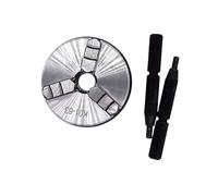 Mini Lathe Chuck 63mm, 3-Jaw Self-Centering Tool with Mounting Thread Screw Rod for Woodworking