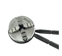 Mini Lathe Chuck 63mm 4 Jaw Mini Wood Lathe Chuck K02-63 Scroll Chuck Manual Chuck for Mini Wood Lathe