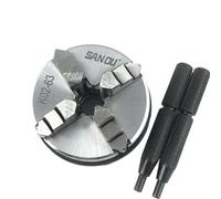 Mini Lathe Chuck 63mm Sanou Jaw 4 Jaw Mini Wood Lathe Chuck K02-63 Scroll Chuck Manual Chuck for Mini Wood Lathe