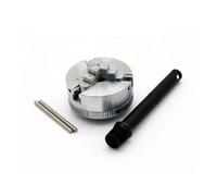 Mini Lathe Chuck for Electric Drill - Three-Jaw or Four-Jaw Zinc Alloy Workholding Chuck with for M12× Threaded Connecting Rod, Compact 2.×0.9×4.8 cm(C)
