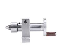 Mini Lathe Machine Double Bearing Live Center, Revolving Centre Lathe Parts, High Precision DIY Tool with Adjustable Holing Depth, Metal Revolving Center for Woodworking and Miniat