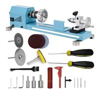 Mini Lathe Machine Multi-Purpose Lathe With Professional Tools Torno Para Madera Cutting Grinding Polishing Desktop Metal Lathes Easy To Use