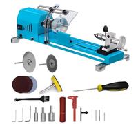 Mini Lathe Machine Torno Para Madera Multi-Purpose Lathe With Professional Tools Cutting Grinding Polishing Desktop Metal Lathes D1M1DCB