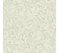 Mini Leaf Sage Green Wallpaper - Naturistic Leaves Botanical Trail - Trendy Stylish Feature Wall