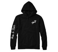 Mini Leaping Horse Personalized Riding Gift Hoodie - Equestrian Jumper Sweatshirt With Name for Girls (Black, XL - Adults)