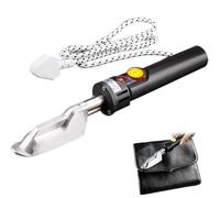 Mini Leather Iron with Digital Display, Adjustable Temperature 50-350℃, Ideal for Craft Leather Repair, Quilting, Shoes, Bags & Crease Removal, Compact Design