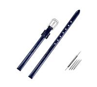 Mini Leather Watch Bracelet - 6mm Petite Replacement Strap in Red/Blue/Black,6mm