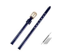 Mini Leather Watch Bracelet - 6mm Petite Replacement Strap in Red/Blue/Black,6mm