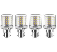 Mini LED Corn Light Bulb, 9W, B22 Socket, 4000K Neutral White, 80W Equivalent, 800Lumen, Candelabra LED Light Bulbs, Pack of 4 (Neutral White-4000K, B22 Base)