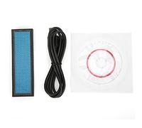 Mini LED Digital Name Badge with Scrolling Message Display Supporting Multiple Languages and Adjustable Eight Level Speed Control with Integrated Storage Capacity (Blue)