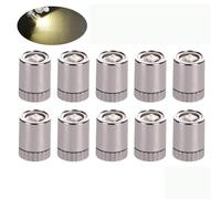 Mini LED Lights, 10-Pack White Cordless Miniature Lights for Doll house and DIY Crafts, Tiny Battery Powered Light for Toy Brick Building Blocks and Miniature Projects (warm white 10pcs)