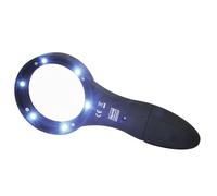 Mini LED Magnifying Glass - Rolson 6 Illuminated 60328 Lights - magnifying glass led rolson 6 mini illuminated 60328 lights