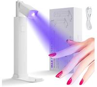 UV Nail Lamp, Flash Cure Nail Lamp, Rechargeable UV Light for Nails, Mini Portable Nail Dryer, Handheld Adjustable Gel Lamp, USB Nail Flashlight, Gel