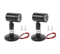 Mini LED Spot Light 2PCS, Aluminum Alloy Material with Rotatable Design, Energy Efficient Warm Light for Jewelry Display