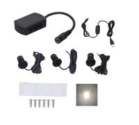 Mini LED Spot Lights - 5V USB Showcase Display Light - 1 to 3 Dimmable Mini Spotlight Jewelry Showcase Display Lighting Fixture - for Jewelry Collection (Black)