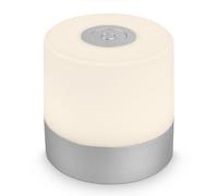 Mini LED Table Lamp Desk Outdoor Light Rechargeable Touch Dimmer IP44 Silver