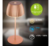 Mini LED Table Lamp Rechargeable Dimmable Night Light Bar Cordless 20cm IP44 [EEK: A]
