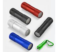 Mini LED Torch Set 5 Pack, Small Aluminium Pocket Torches for Kids & Adults, Super Bright Handheld Flashlight, Camping & Outdoor Walking Torch, Compact Battery Powered for Travel & Emergencies