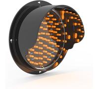 Mini LED Traffic Signal Lights - Red, Yellow, Green Wall-Mounted Teaching Lamp for Road Toll Stations - 5in, 12V LED Stop Light for Safe Traffic Control