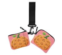 Mini Leopard Animal Print Fall Autumn Pumpkin Spice Women's Change Wallet