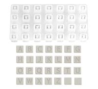 Mini Letter Silicone Mold - Alphabet Beads Cube Shape Resin Tool, Flexible Non-Stick Material, Precise Letter Details, Easy Demold Design | Mold