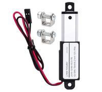 Mini Linear Actuator 21mm Stroke Electric Micro DC Motor Aluminum Alloy Compact Design with Mounting Brackets for DIY Automation Projects