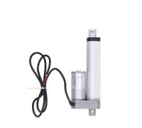 Mini Linear Electric Actuator 750N 100mm 12V for Motor Motion Outdoor Track Robotics Home Automation White (Actuator with Controller Remote Control)