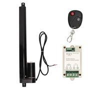 Mini Linear Electric Actuator for Motor Motion Outdoor Track Robotics Home Automation 1000N 250mm 12V Black (Actuator with Controller Remote Control)