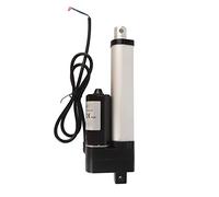 Mini Linear Electric Actuator, Micro Motor Linear Actuator for Motion Control, 3000N Thrust 150mm Stroke with ABS and Aluminum Alloy, for Outdoor Track Robotics Home Au (24V)