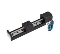 Mini Linear Rail Guide Slide Actuator 28 Stepper Motor 100mm Stroke DIY CNC Router Parts X Y Z Stage Screw Rod Black