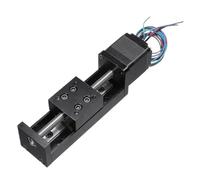 Mini Linear Rail T-type Slide Stage, Stroke 50-300mm, For XYZ Axis CNC 3D Printer(Stroke 100mm,12mm Pitch)
