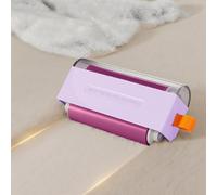 Mini Lint Roller for Clothes, Reuseable Portable Washable Lint Remover for Travel, Double Wheel Cleaning Design, Pet Hair Sticky Rollers（Purple）