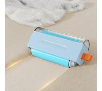 Mini Lint Roller for Clothes, Reuseable Portable Washable Lint Remover for Travel, Double Wheel Cleaning Design, Pet Hair Sticky Rollers（Blue）