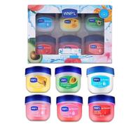 Mini Lip Balm Set, 6 Flavoured Lip Balm with Honey Essence & Glycerin | Effectively Wrinkle Reduction, Moisturising & Brightening, Travel Sleeping Repair Lip Mask for For Very Dry Lips