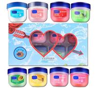 Mini Lip Balm Set，8 Flavoured Lip Repair Lip Sleeping Mask Travel Lipcare Moisturizer With Honey Essence & Glycerin, Lip Balm Multipack For Very Dry Lips, Lip Wrinkle Reduction