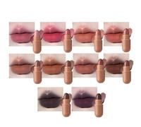 Mini Lipstick - 10 Colours in Pill Shape Design, Gloss & Stain | Pill Lipstick - for Wedding, Holiday, Birthday, Prom, School, College, Travel, Party