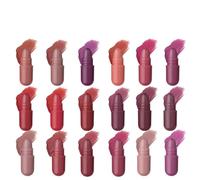 Mini Lipstick - 18 Colors Pill Shape Stain, Long Lasting Makeup, Matte Velvet Finish | Portable Travel Cosmetic Kit For Wedding, Birthday, Holiday Prom, School College & Date Beauty Gift