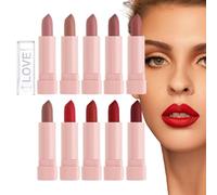 Mini Lipstick Gift Set - Set of 10 Highly Pigmented Lip Gloss Matte and Velvet - Lip Makeup Supplies for Dating, Gathering, Wedding, Traveling, Home, Working Onlynery
