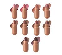 Mini Lipstick Set,10 Colors Pill Shape Long Lasting Gloss - Makeup Lipstick | for Wedding Date Holiday Birthday Prom School College Travel Party
