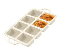 Mini Loaf Pan 8-Cavities Silicone Loaf Baking Mold Easy Release Silicone Bread Loaf Pan Nonstick Mini Loaf Baking Tray Portable Mini Bread Pan for Mini Loaf Cake, Bread, Meatloaf, Brownie, Cornbread