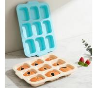 Mini Loaf Tins with Frame: Silicone Brownie Bread Tin for Baking Mould Oven | 9-Cavities Nonstick with Metal Frame - Mini Bread Baking Tray for Baking Bread Stick Cornbread Mould - Healthy Bakers Lovers