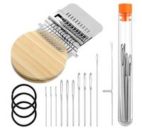 Mini Loom Machine Kit, Speedweve Darning Small Loom Machine Type Weave Tool Wooden Speedweve Darning Loom Type Weave Tool for Jeans, Socks Clothes