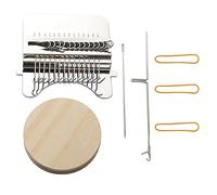 Mini Loom Speedweve Type Weave Tool,Darning Loom Quickly Mini Mending Convenient Darning Loom DIY Weaving Arts 14 Hooks