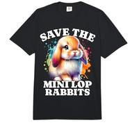 Mini Lop Bunny Save The Mini Lop Rabbits Comfort Colors Adult Heavyweight T-Shirt