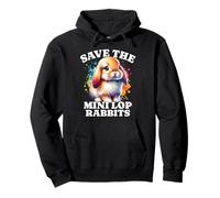 Mini Lop Bunny Save The Mini Lop Rabbits Pullover Hoodie