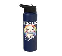 Mini Lop Rabbit Girl Mini Lop Bunny Stainless Steel Insulated Water Bottle