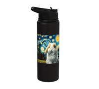 Mini Lop Rabbit Starry Night Mini Lop Rabbit Stainless Steel Insulated Water Bottle