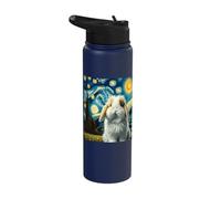 Mini Lop Rabbit Starry Night Mini Lop Rabbit Stainless Steel Insulated Water Bottle