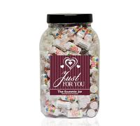 MINI LOVE HEARTS 1.6kg LARGE Sweet Jar - A Personalised Gift Jar filled with your favourite Retro Sweets! (Just for You)