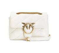 Pinko Shoulder Bag Love Puff Leather 21 cm Beige